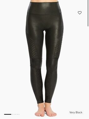 Spanx Faux Leather Moto leggings